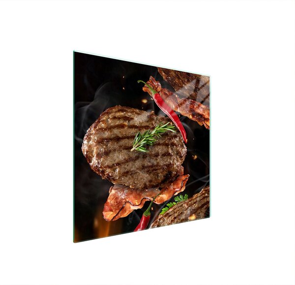 Piastra Di Protezione In Vetro Per Cucina 50X52 Griglia