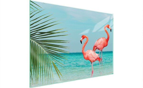 Piastra Di Protezione Del Vetro Per Stufa 70X52 Flamingo