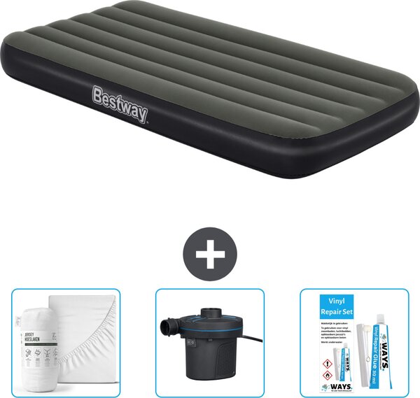 Materasso gonfiabile Bestway - 1 persona - 99 x 188 x 28 cm - Blu - Accessori inclusi