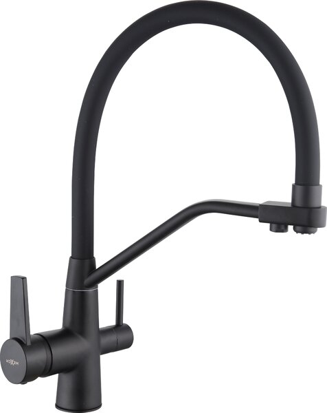 Mexen Duo rubinetto da cucina, nero - 671701-70