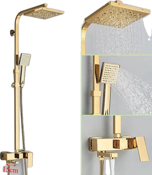 Rubinetto per doccia, superficie lucida, stile contemporaneo, BIANCO