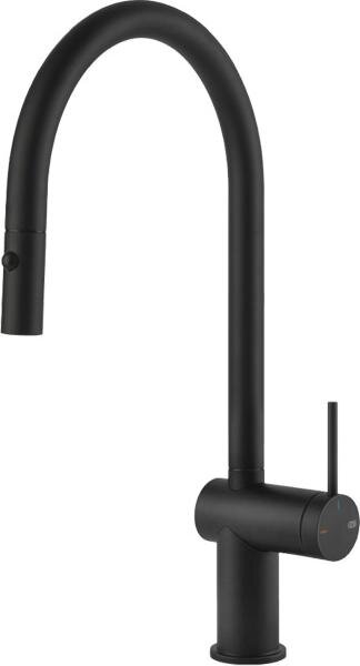 Miscelatore monocomando Gessi Inedito 60413 299 22,8 cm Nero opaco