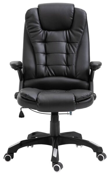 VidaXL Sedia da ufficio in Pelle finta nera