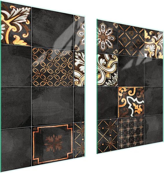Piatto Di Protezione In Vetro Per Cucina 65X52 Mosaico