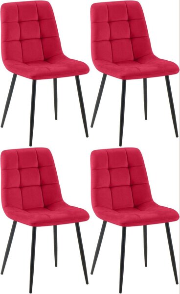 Set di quattro sedie da pranzo - sedie da cucina - comfort di seduta di lunga durata