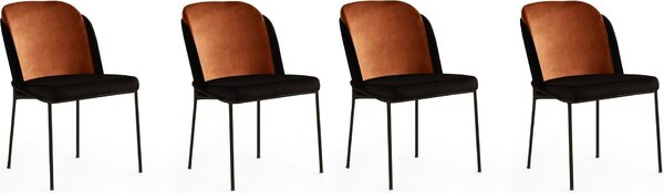 Skye Decor, DR - 147 V4, set di sedie (4 pezzi), bronzo, 100% METALLO, 54 x 55 x 86 cm