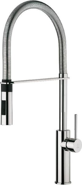 Paffoni Light - Miscelatore per lavello con braccio flessibile, cromo LIG179CR