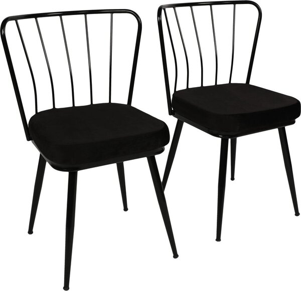 Skye Decor, Yldz- Yldz 181NMB, Schwarz, sedie da ufficio, 82x43x42 cm, telaio: 100% metallo