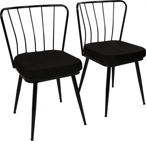 Skye Decor, Yldz- Yldz 181NMB, Schwarz, sedie da ufficio, 82x43x42 cm, telaio: 100% metallo