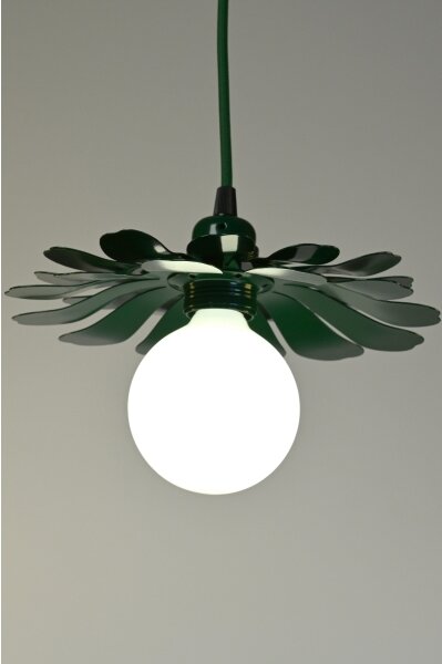 Bohemia-Design - Lampada a sospensione con cavo 1xE27/60W/230V verde
