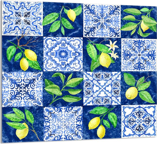 PIATTO IN VETRO PER CUCINA 65x60 Mosaico