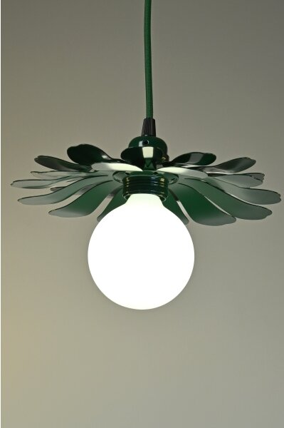 Bohemia-Design - Lampada a sospensione con cavo 1xE27/60W/230V verde