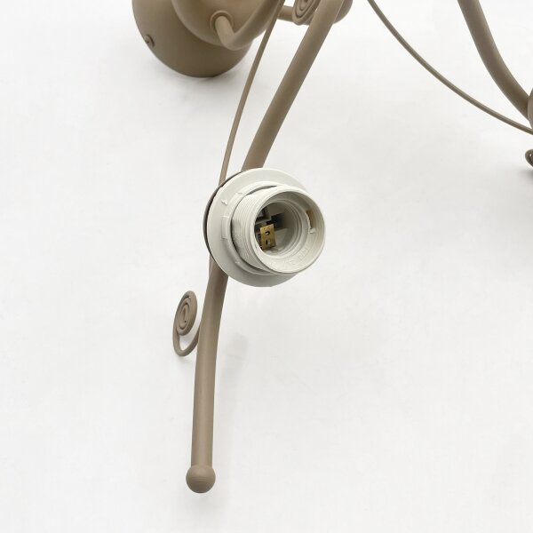 Brilagi - Lampadario a plafone ANTICO MODERN 5xE27/60W/230V beige