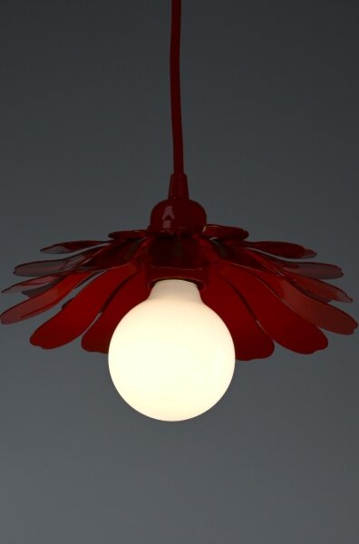 Bohemia-Design - Lampadario a sospensione con cavo 1xE27/60W/230V rosso