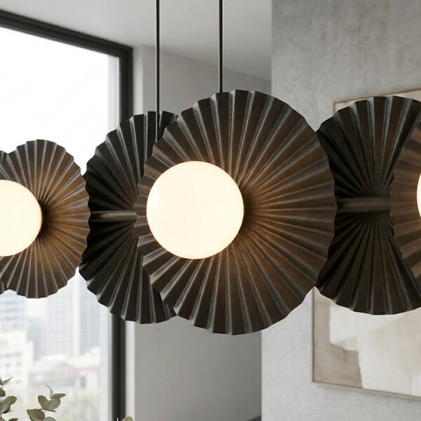 Lampadario a sospensione UMBRA 6xG9/8W/230V nero