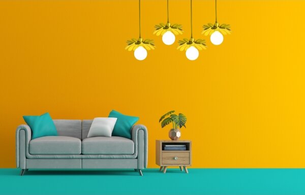 Bohemia-Design - Lampada a sospensione con cavo 1xE27/60W/230V gialla