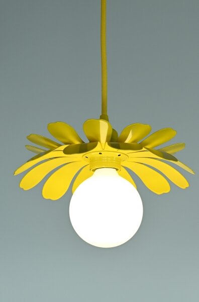 Bohemia-Design - Lampada a sospensione con cavo 1xE27/60W/230V gialla