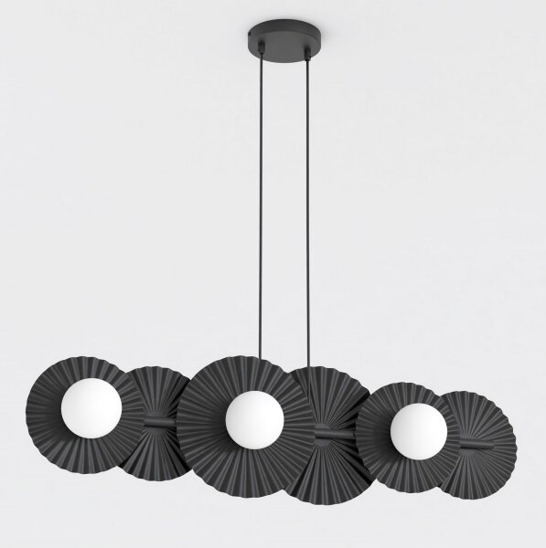 Lampadario a sospensione UMBRA 6xG9/8W/230V nero