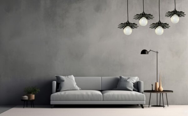 Bohemia-Design - Lampadario a sospensione con cavo 1xE27/60W/230V nero