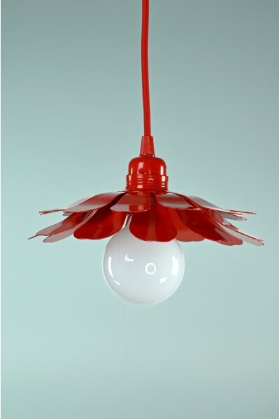 Bohemia-Design - Lampadario a sospensione con cavo 1xE27/60W/230V rosso
