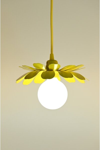 Bohemia-Design - Lampada a sospensione con cavo 1xE27/60W/230V gialla