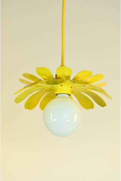 Bohemia-Design - Lampada a sospensione con cavo 1xE27/60W/230V gialla