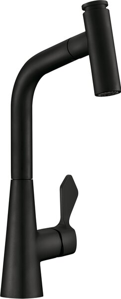 Rubinetto NABER UMORE 2 in nero opaco con bocca estraibile / Rubinetti da cucina / Rubinetti monocomando