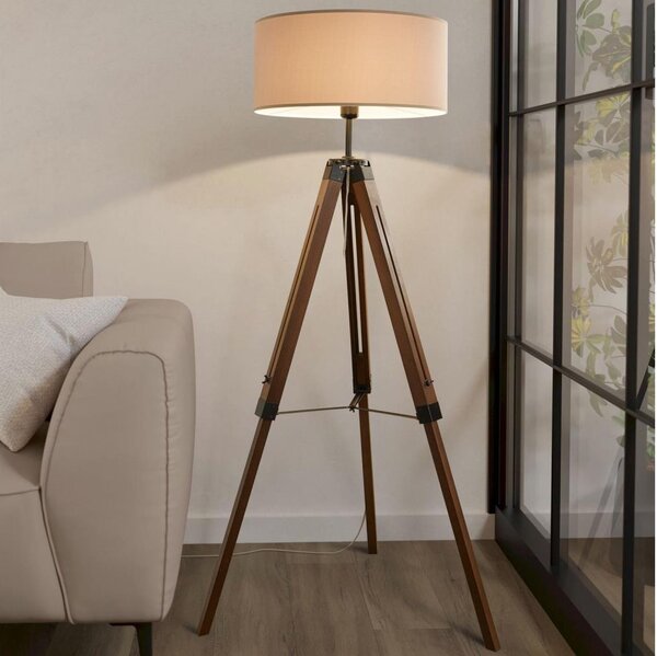 Eglo 44115 - Lampada da terra LANTADA 1xE27/60W/230V