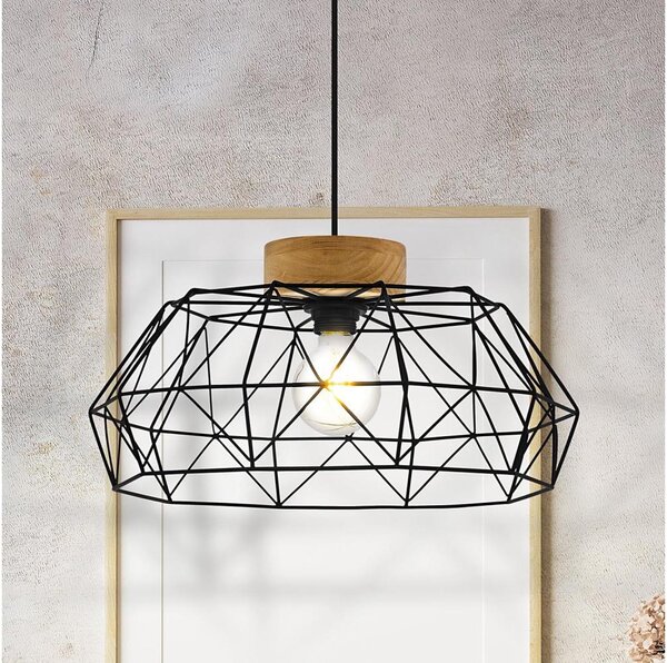 Eglo 44089 - Lampadario a sospensione su cavo PADSTOW 1xE27/60W/230V