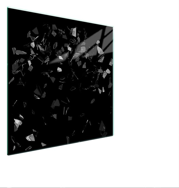 Piastra Di Protezione In Vetrina Per Levatori 50X52 Nero