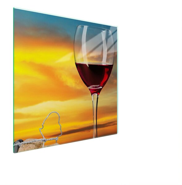 Piatto Di Protezione In Vetro Per Il Cuore 50X52 Vino
