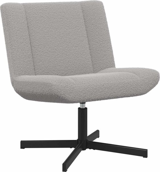 Sedia girevole Grigio chiaro 63 x 75 x 76 cm Pelle di Pecora