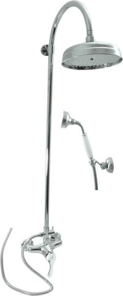 RAV Slezák Miscelatore per doccia con soffione e doccetta L581.5/3 Colore: cromo, Dimensioni: 150 mm