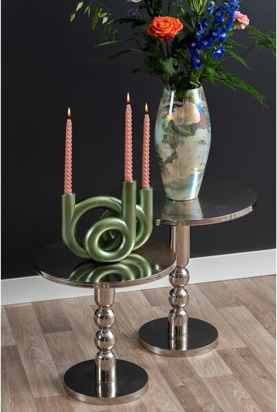 Tavolo rotondo in metallo ø 44 cm Sheen - Leitmotiv