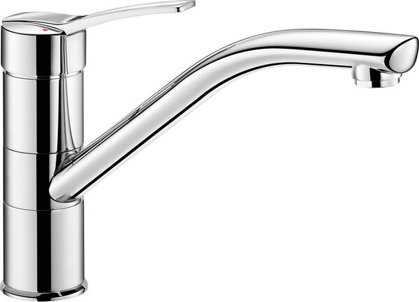 Miscelatore monocomando Delabie per installazione monoforo con bocca girevole H. 155 L. 230