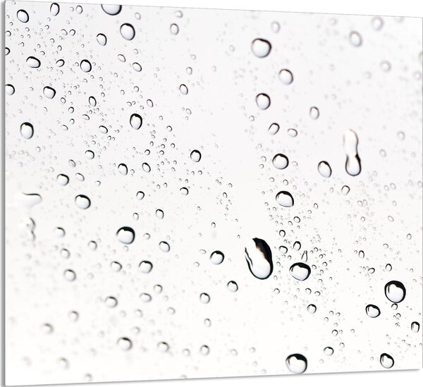PIATTO IN VETRO PER CUCINA 65x60 gocce