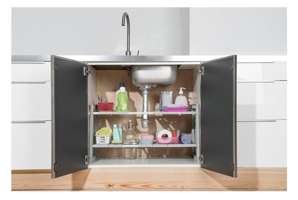 Scaffale espandibile per mobile sotto il lavello con larghezza regolabile - Compactor
