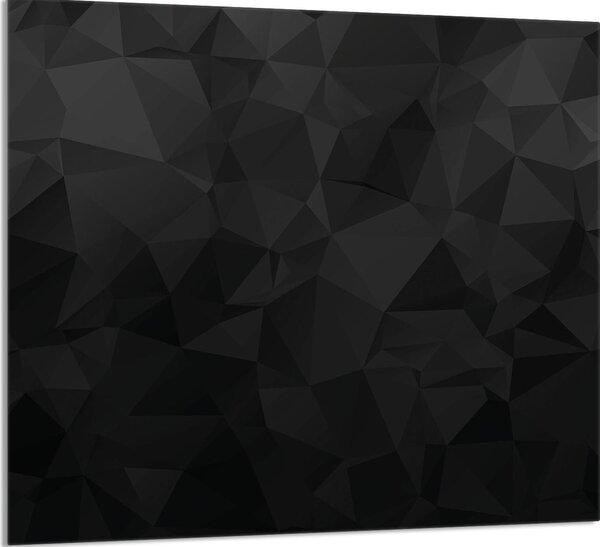 PIATTO IN VETRO PER CUCINA 65x60 Nero