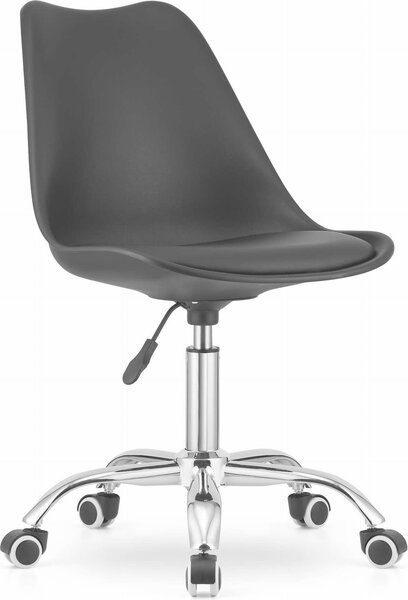 Sedia girevole Valora ALBA - nera | Sedia da ufficio ergonomica dal design semplice