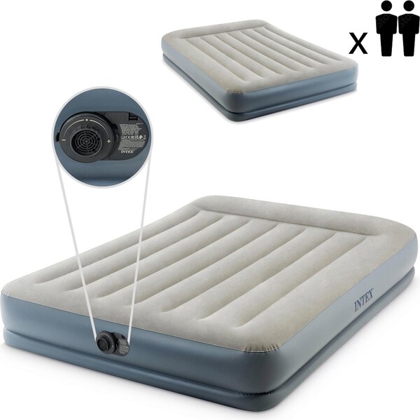 Materasso gonfiabile doppio Intex 203x152cm con pompa 64118ND