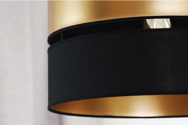 Brilagi - Lampadario a sospensione con filo ROYAL 1xE27/15W/230V diametro 40 cm nero/oro