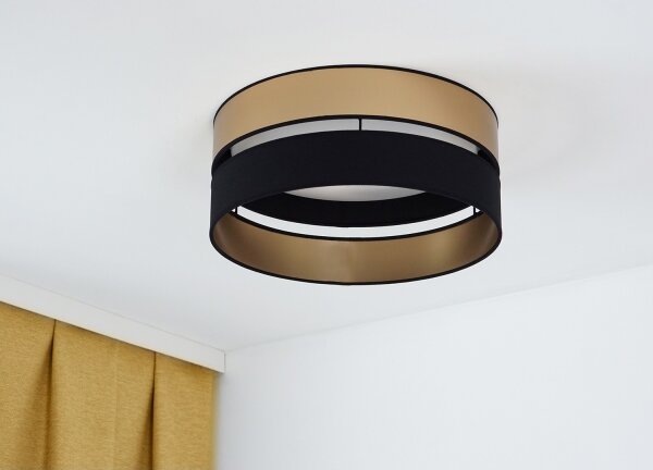 Brilagi - Plafoniera LED ROYAL LED/24W/230V diametro 45 cm nero/oro