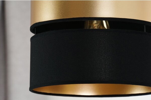 Brilagi - Lampadario a sospensione con filo ROYAL 1xE27/15W/230V diametro 25 cm nero/oro