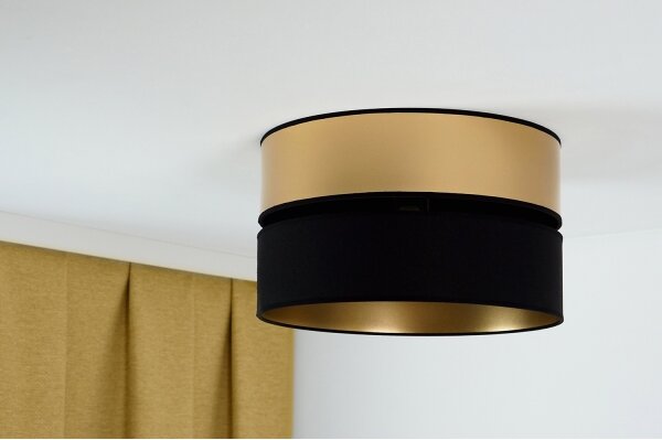 Brilagi - Plafoniera ROYAL 1xE27/15W/230V diametro 40 cm nero/oro