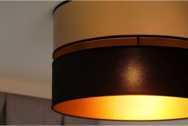 Brilagi - Plafoniera ROYAL 1xE27/15W/230V diametro 40 cm nero/oro