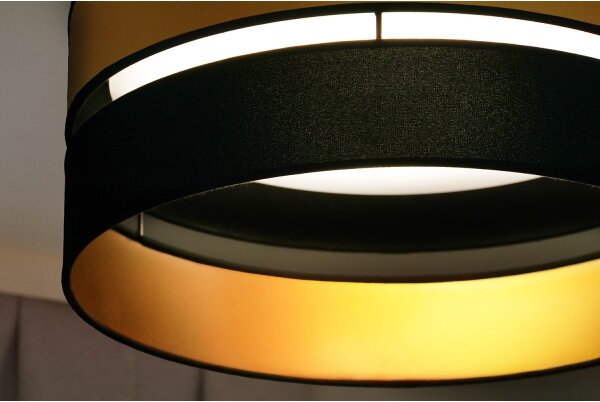 Brilagi - Plafoniera LED ROYAL LED/24W/230V diametro 45 cm nero/oro