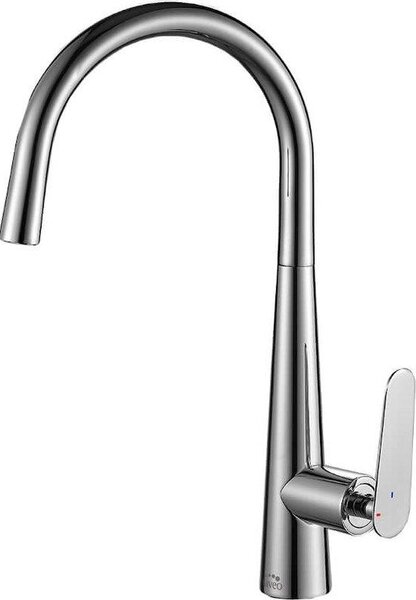 Nalda - Miscelatore da cucina con forma a U, cromo