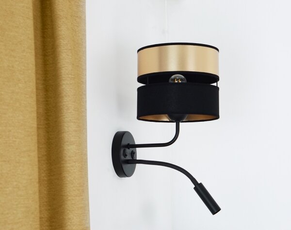 Brilagi - Applique ROYAL 1xE27/15W/230V + 1xG9/3W nero/oro