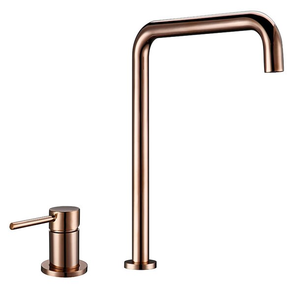 Rubinetto cucina retrò oro rosa ottone moderno RAMOMA LAUFERI