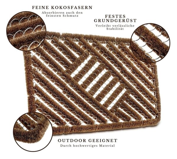 Stuoia di cocco 40x60 cm Coco Natural - Hanse Home